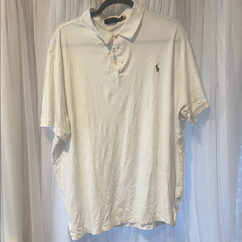 Polo by Ralph Lauren Men's Cream Polo Shirt